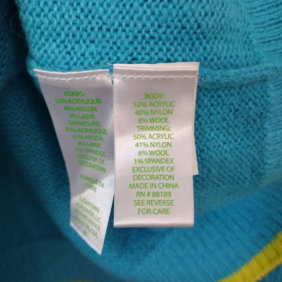 Lilly Pulitzer Bright Blue Crew Neck Wool Blend Pullover‎ - Picture 5 of 5